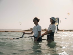 El Gouna Primesurf Makani Beach Club Kurse Kite Learn to kite Kiten lernen